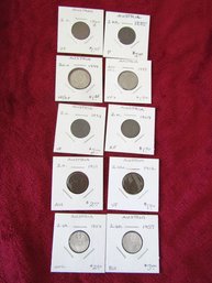 10 AUSTRIA COINS 1860-1957