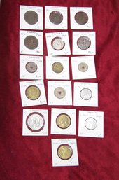 LOT OF 16 FRANCE COINS 1854-1962