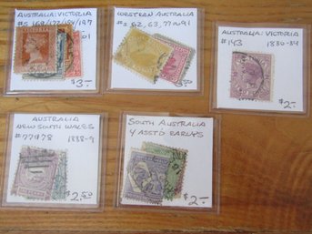 13  EARLY AUSTRALIA STAMPS
