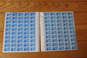 2 Early USA Full Sheets 6 Cent Airmail Stamps #C49