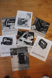 Assortment Of 7 Early 1930's  Fortune Magazine Dictaphone Ads