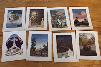 8 Early 1900's Maxfield Parrish Book Prints