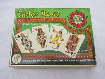 Vintage Piatnik Tudor Rose Playing Cards