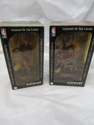 2 LEBRON JAMES LEGENDS OF THE COURT COLECTIBLE FIGURES