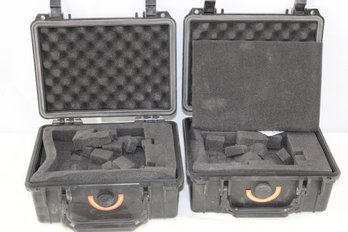 2 PLASTIC FOAM LINED WATER PROOF BOXES