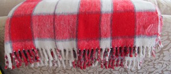 80' X 62' RED & WHITED CHECKERED BLANKET