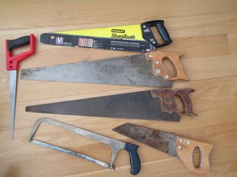 LOT OF 6 HAND SAWS