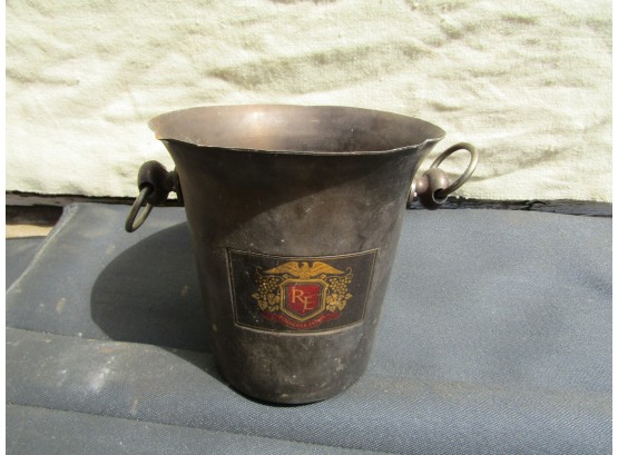 Vintage Metal Louis Roederer Estate Champagne Ice Bucket
