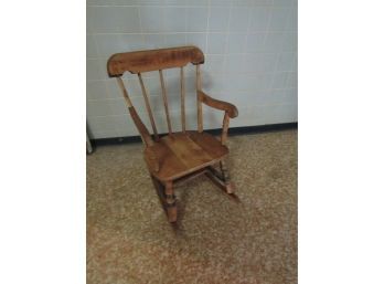 VINTAGE WOODEN  CHILDS ROCKING CHAIR 24'TALL
