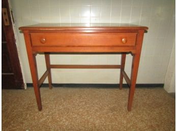 One Drawer Wood Desk