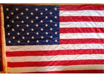 Large 50 Star Nly-Glo American Flag 9' X 4'