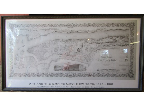 Art And The Empire City Map - Metropolitan Musuem Of Art 26.5 X 50