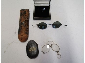 Vintage Glasses & Stick Pin