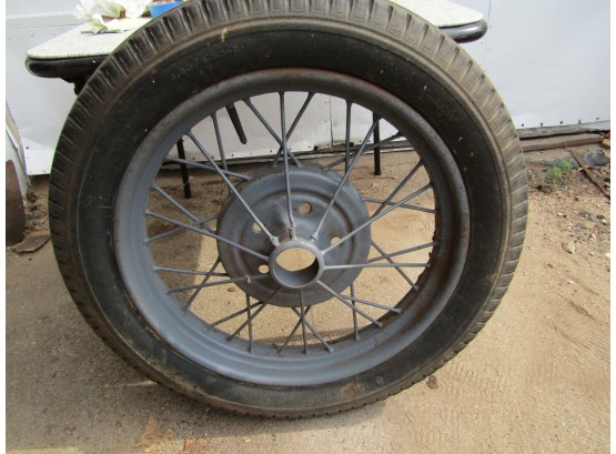 Model T Riverside Tire And Rim 22' Across