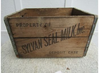 Vintage Property Of Sylvan Seal Milk Inc Deposit Case Crate Box