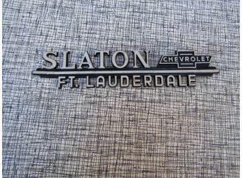 6' Slaton Chevrolet License Plate Topper