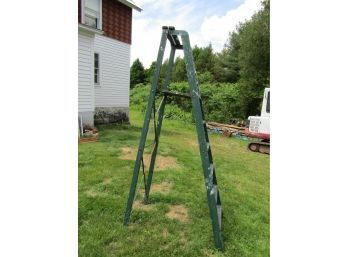 Dayton Safety Platform Ladder 88' Metal And Wood