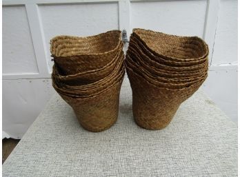 19 Wicker Lined Plant Baskets