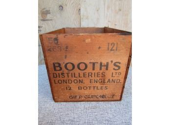 Booths Distilleries Ltd Wood Crate