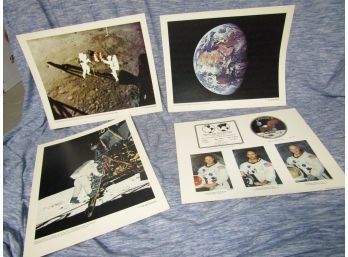 4 Sets Of Color Prints Of The Landing On The Moon National Aeronautics And Space Admin