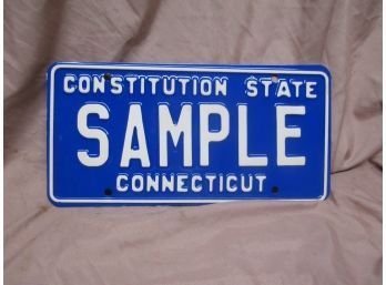Ct 'sample' License Plate