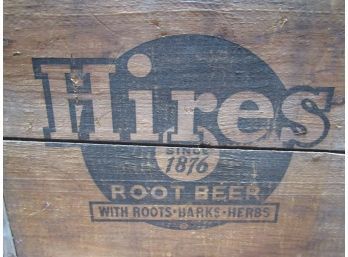 Hires Root Beer Wood Crate Box