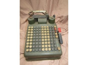 Vintage Burroughs General Time Corp Adding Machine