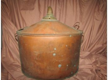 Vintage Copper Moonshine Boiler Pot & Lid
