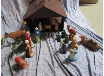 Vintage Christmas Nativity Set