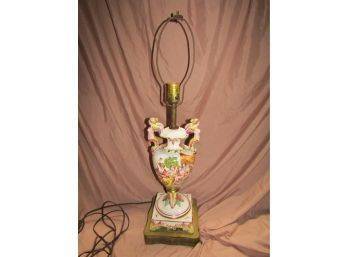 Vintage Capodimonte Table Lamp - Nude Women - Mermaids