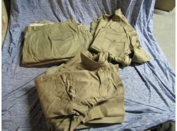 Lot Of Army Fatigues Shorts, Pants, Long & Short Sleeve Shirts - Patches