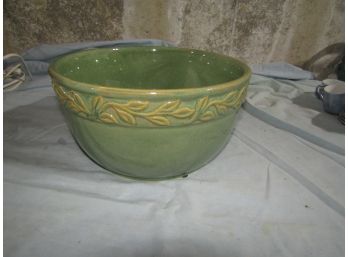 10' Green Ceramic Mixing Bowl