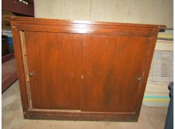 Vintage Wood Wooden Cabinet Shelf