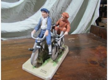 Norman Rockwell Museum - Bicycle Boys Figure Statue