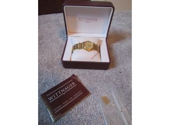 Wittnauer Laureate Mens Wristwatch Gold Tone - Stainless/Saphire Crystal