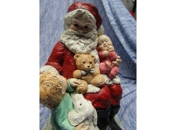 Legend Of Santa Claus 'On Santa's Knee' Figurine 1987 United Design Corp - Retired
