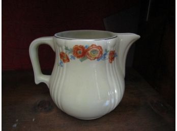 HALLS SUPERIOR QUALITY KITHCHENWARE - PITCHER - FLOWERS