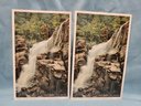 Lot Of 5 Vintage Postcards Waterfall Theme