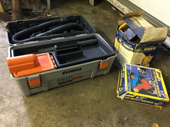 Eureka Workzone Toolbox Vac, 1/2 Air Impact Wrench, Worklight