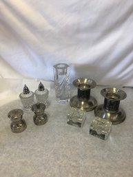 Candle Stick Holders, Salt & Pepper Shakers
