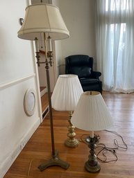 3 Brass Lamps