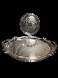 2 Silver Plated Platters