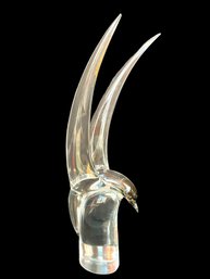 Livio Seguso Glass Flying Tern Sculpture