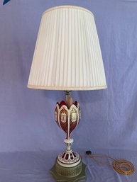 Red & Gold Table Lamp