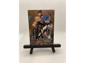 SIGNED Alex Rodriguez Metal Universe 1997! GREAT CONDITION