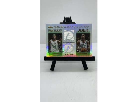 Topps Team Tribute Paul Pierce And Marcus Banks Jersey Card