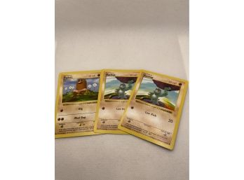 Pokemon 3 Shadowless Cards