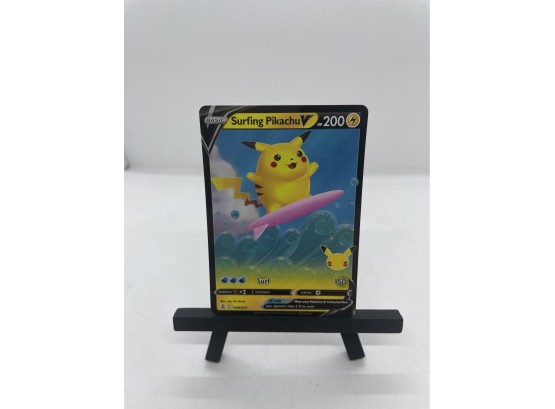 Surfing Pikachu 008/025 Pokemon Celebrations 25th Anniversary Holo Rare Card