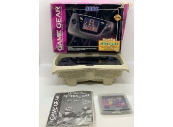 Sega Game Gear Color Console In Box With Super Columns
