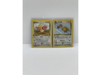Pokemon 1st Edition Spearow And Fearow